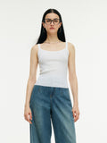 Tencel Mulberry Silk Blend Women Knit Stretchy Tank Top
