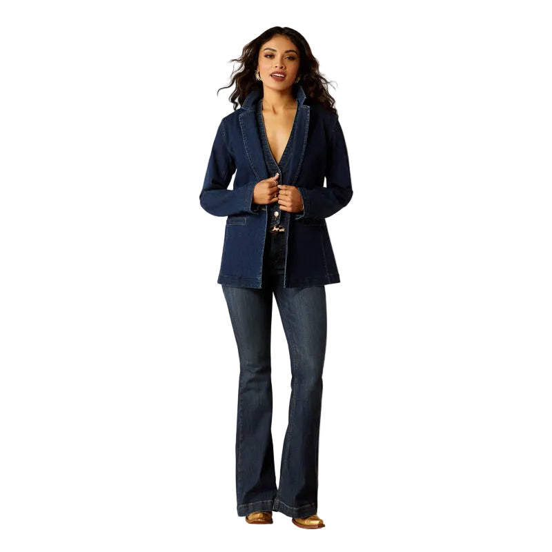 Ariat Women's Denim Blazer - Dark Wash