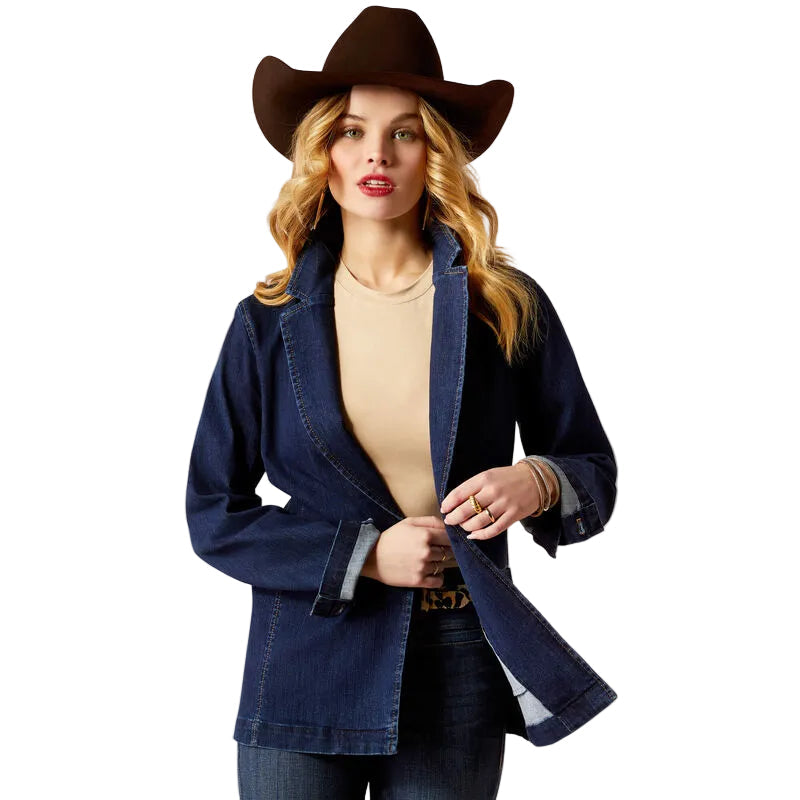Ariat Women's Denim Blazer - Dark Wash