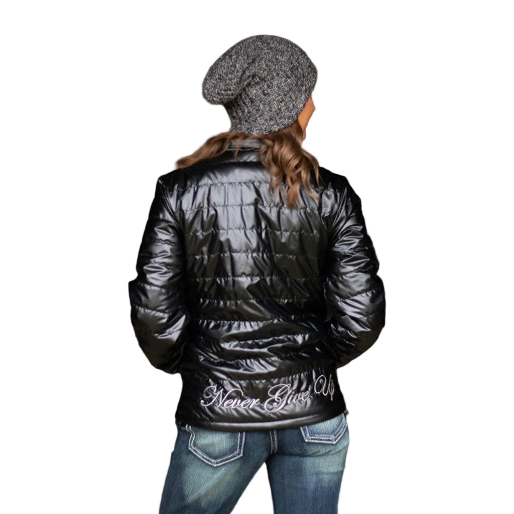 Cowgirl Tuff Women's Jacket w/Embroidered Logo - Black