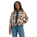 Wrangler Women's Retro Aztec Design  Jacket - Green/Red