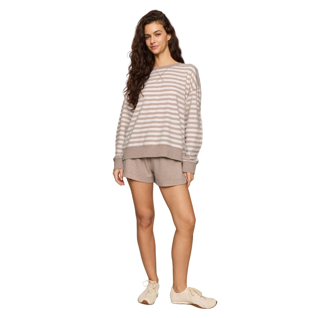 Women's Everyday French Terry Striped Crew