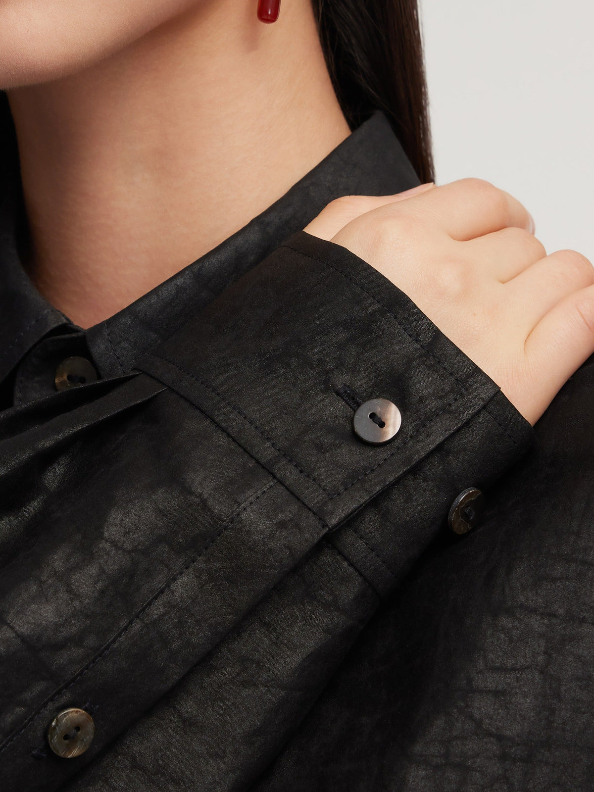 18MM Gambiered Canton Gauze Unisex Shirt
