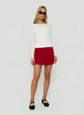 Theaya Sheer Layered Long Sleeve Top White