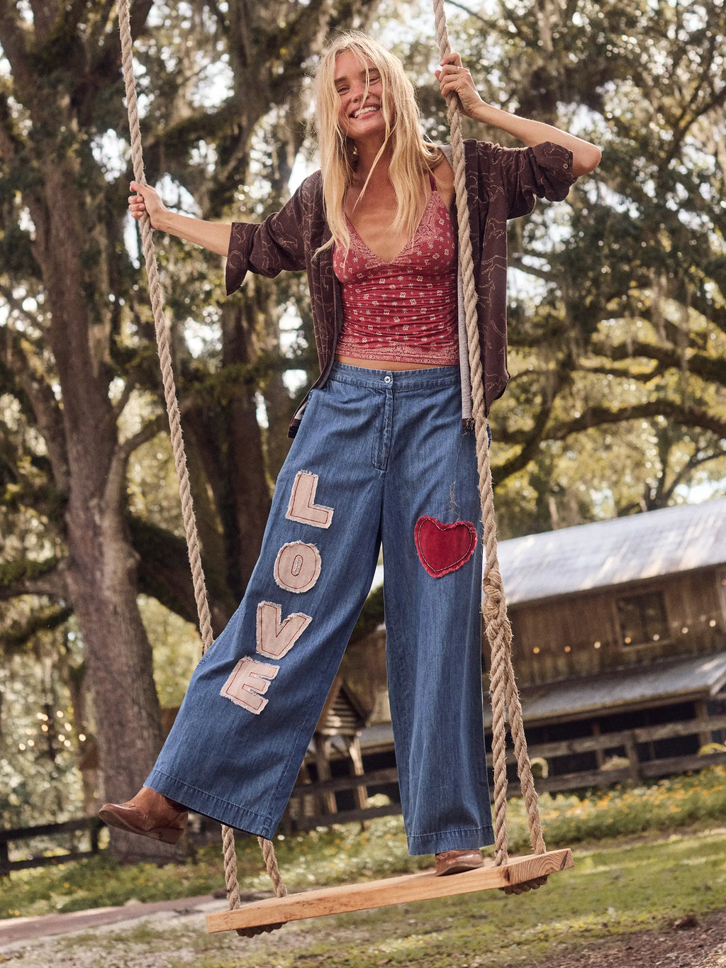 Rocky Sweater Knit Button Down - Western Wild Chocolate