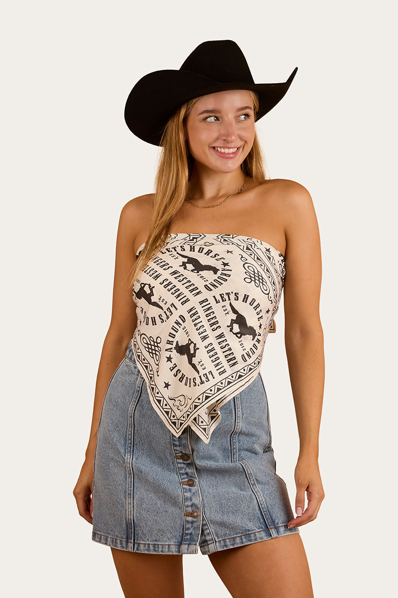 Lets Horse Around Scarf Top