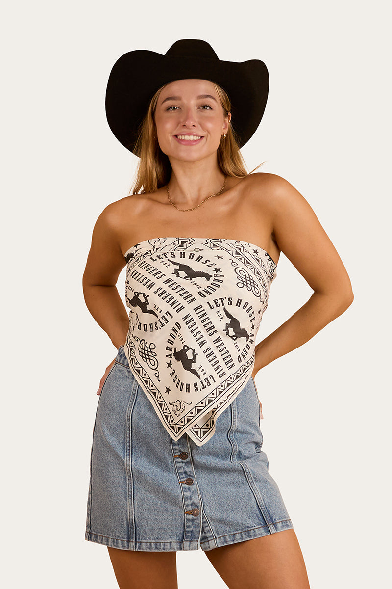 Lets Horse Around Scarf Top
