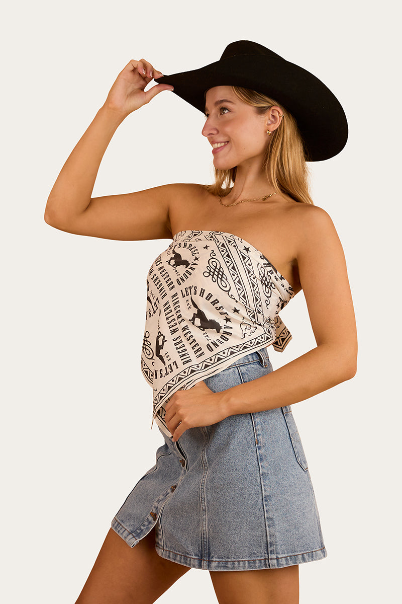 Lets Horse Around Scarf Top