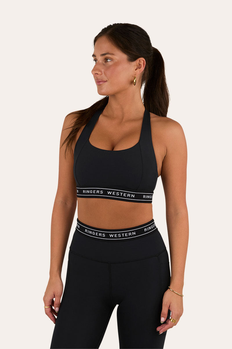 Ringers Active Womens Logo Elastic Support Crop