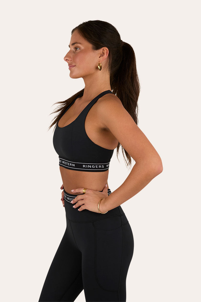Ringers Active Womens Logo Elastic Support Crop
