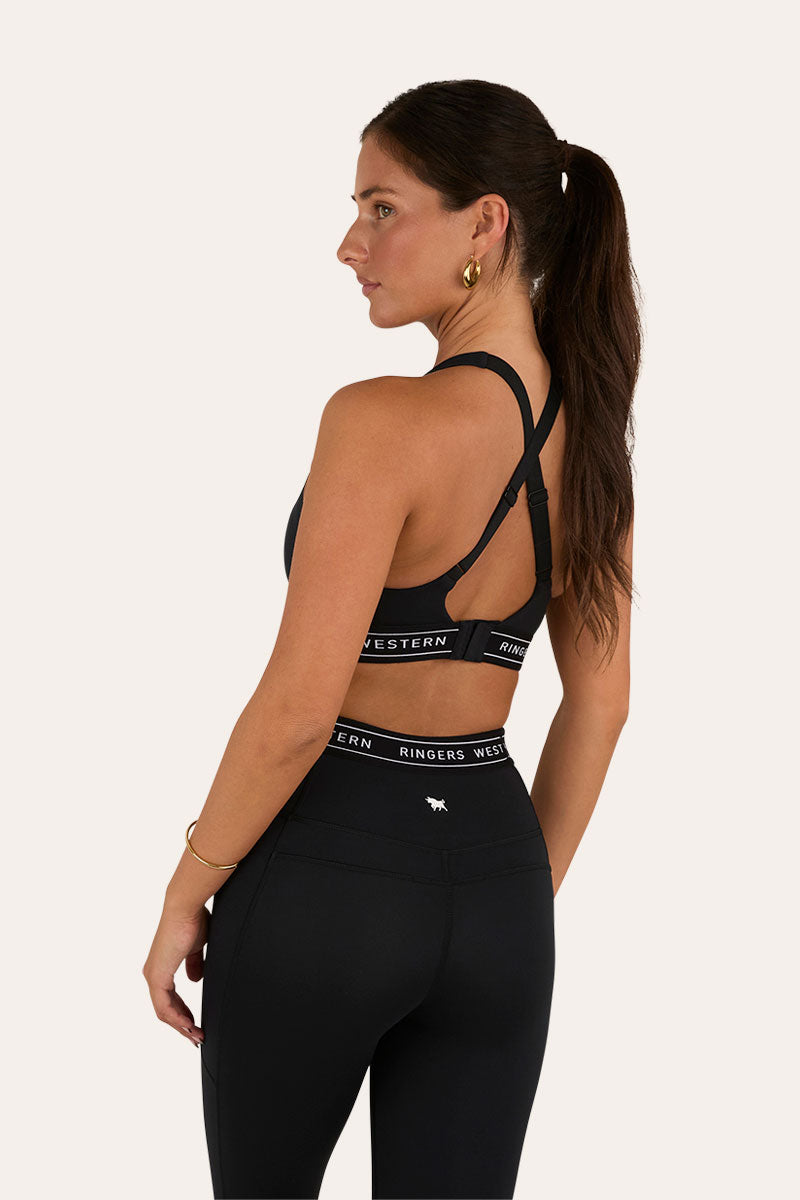 Ringers Active Womens Logo Elastic Support Crop
