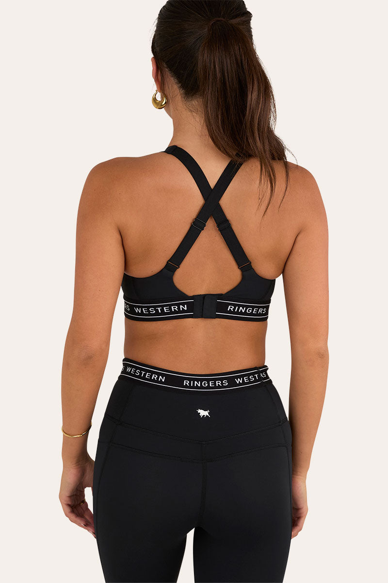 Ringers Active Womens Logo Elastic Support Crop