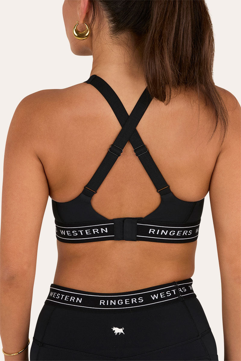 Ringers Active Womens Logo Elastic Support Crop