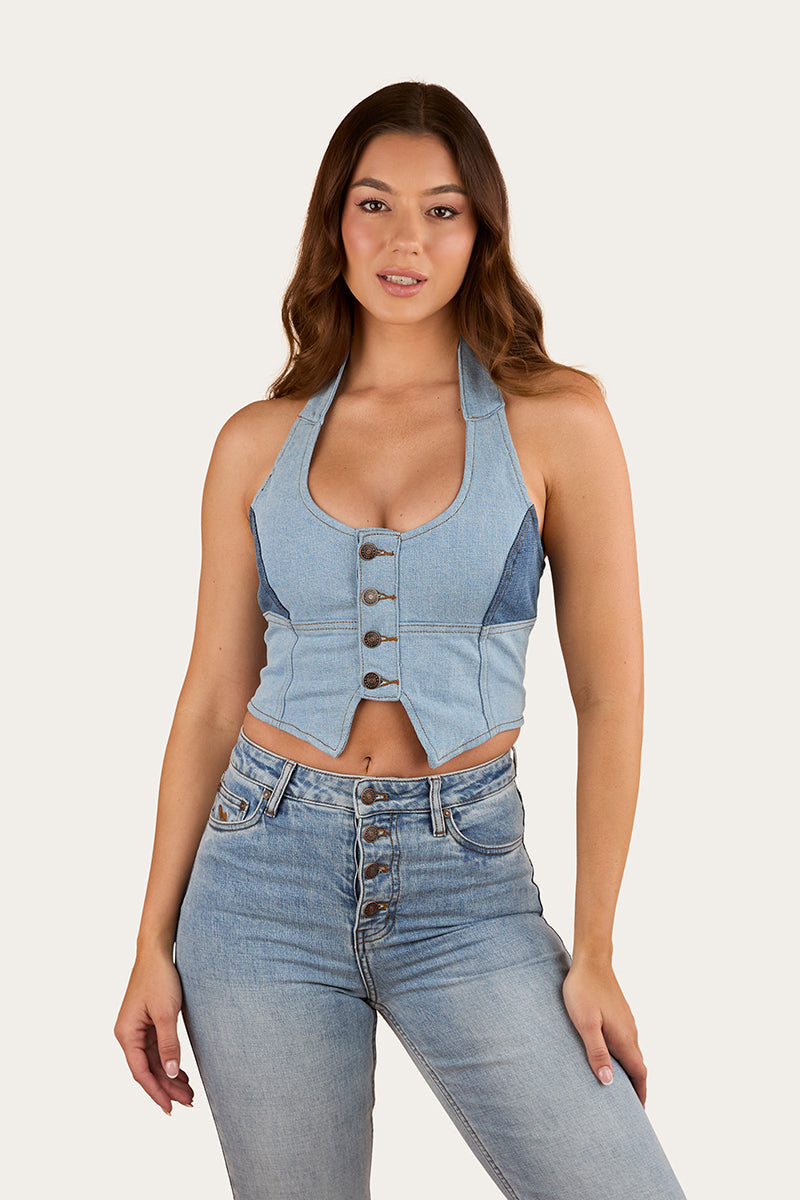 Alinta Womens Denim Bustier