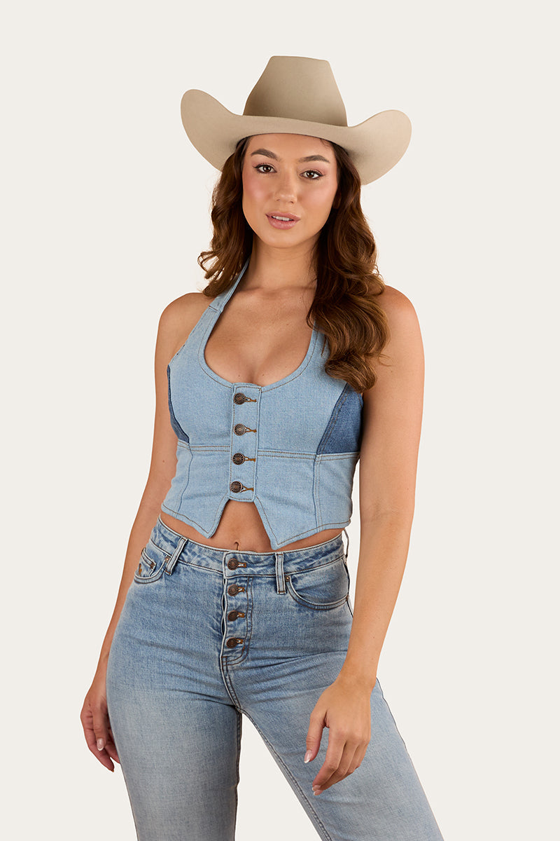 Alinta Womens Denim Bustier