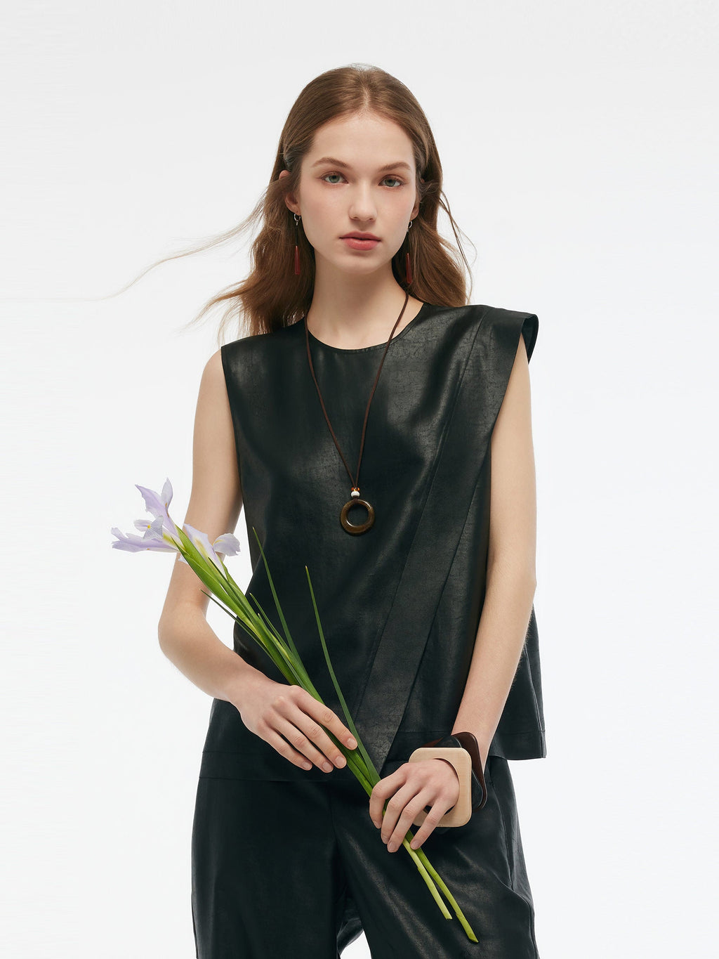 16MM Xiang Yun Silk Women Asymmetric Tank Top