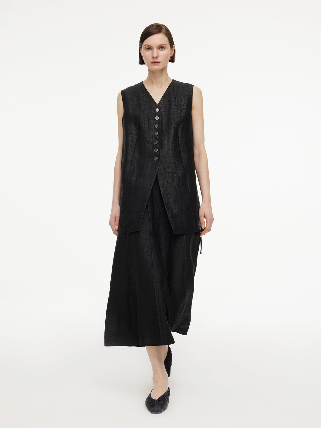 18MM Gambiered Canton Gauze Women Vest