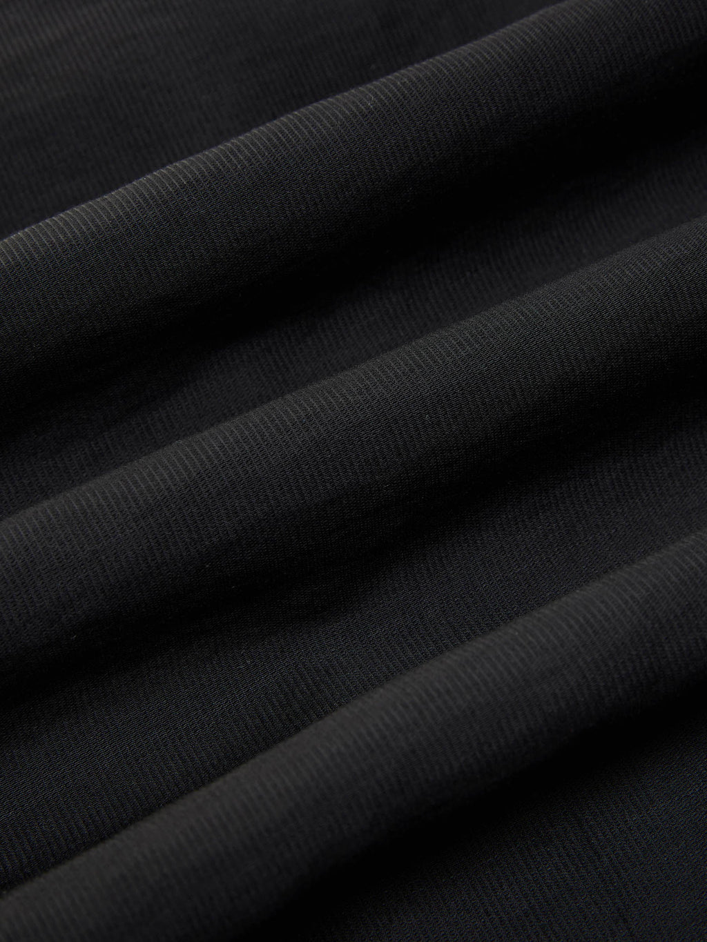 Lyocell Blend Black Ruffle-Detailing Women Tank Top