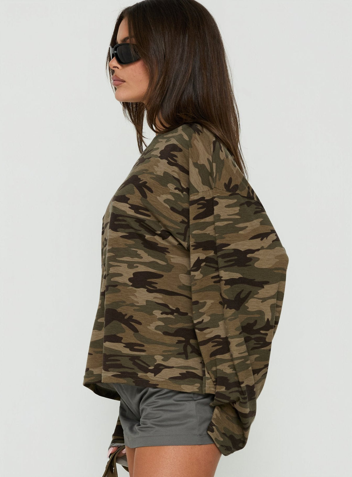 Bloom Long Sleeve Top Camo