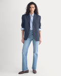 Tailored Drape Blazer | Navy