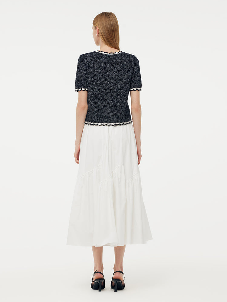 Cotton Glitter Women Knit Top