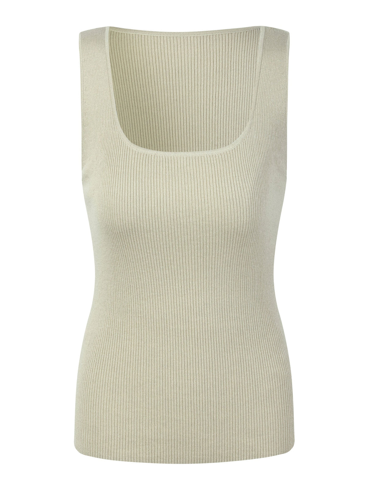 Square Neck Women Knit Tank Top