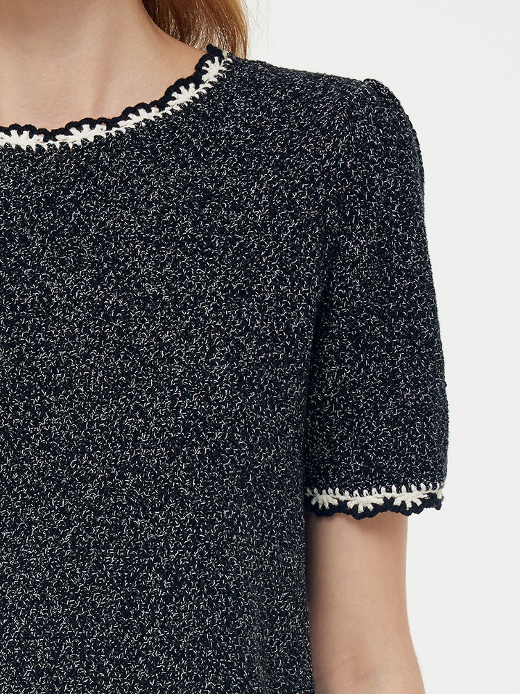 Cotton Glitter Women Knit Top