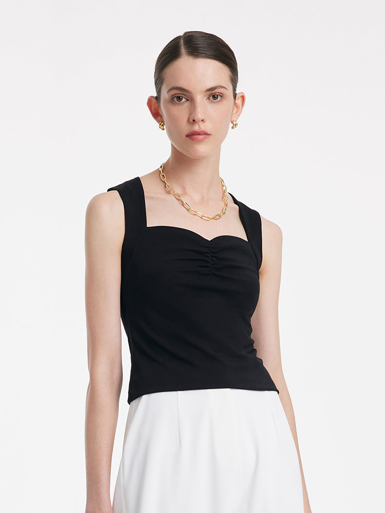Knitted Camisole With Detachable Chest Pads
