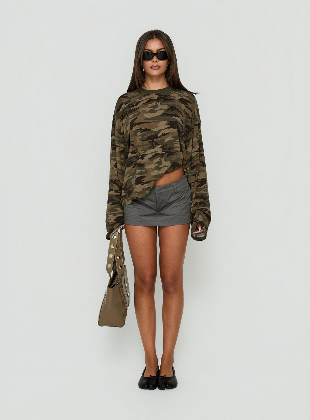 Bloom Long Sleeve Top Camo