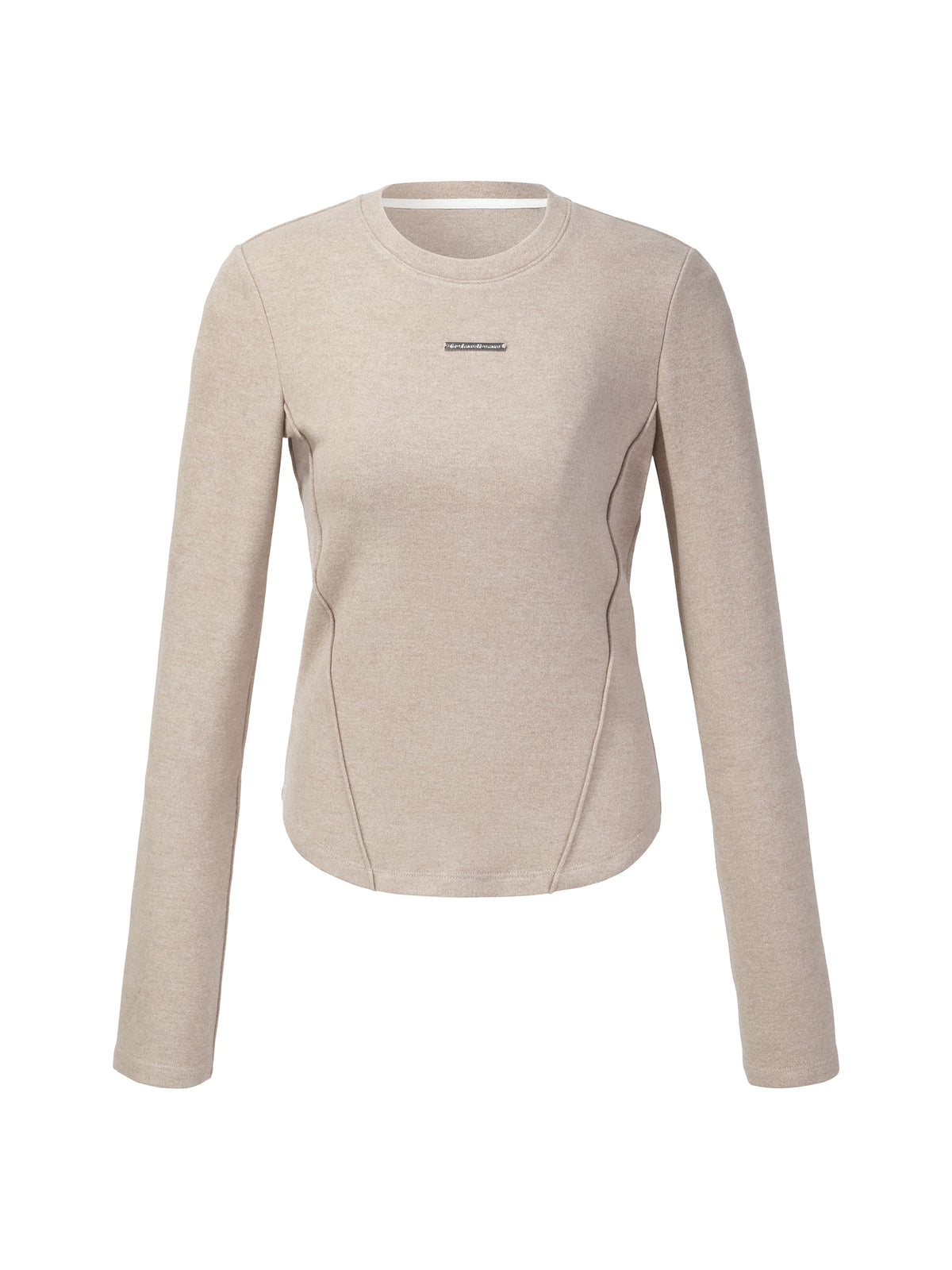 Stretch Round Neck Women Long Sleeve T-Shirt