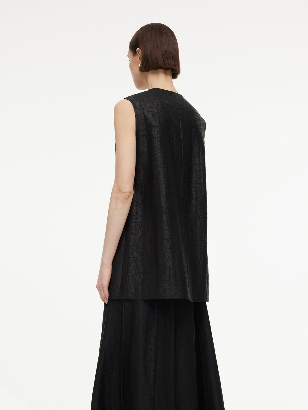 18MM Gambiered Canton Gauze Women Vest