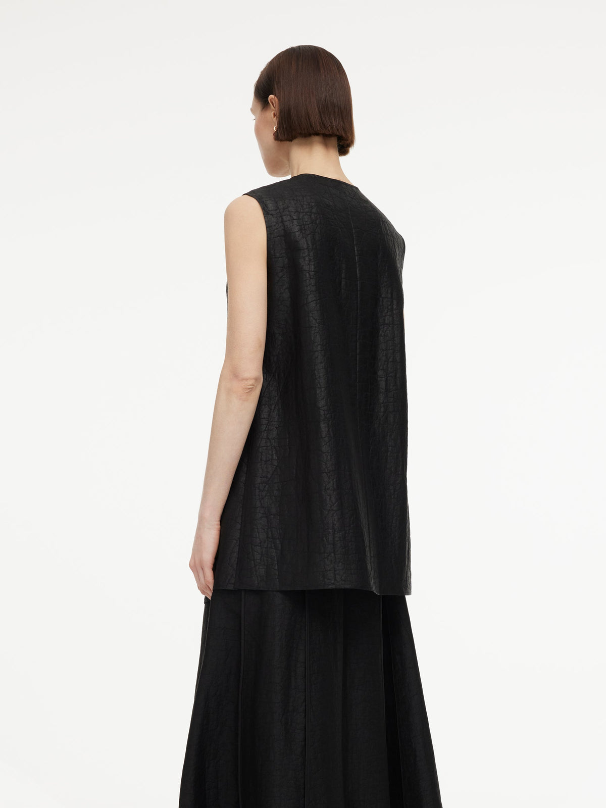 18MM Gambiered Canton Gauze Women Vest