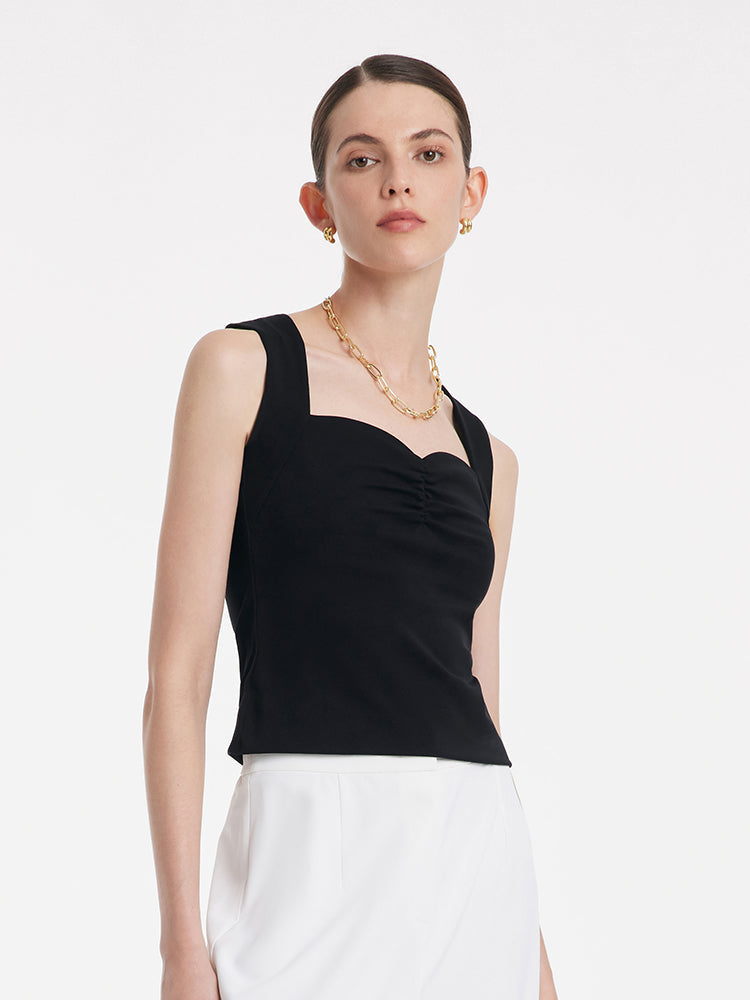 Knitted Camisole With Detachable Chest Pads
