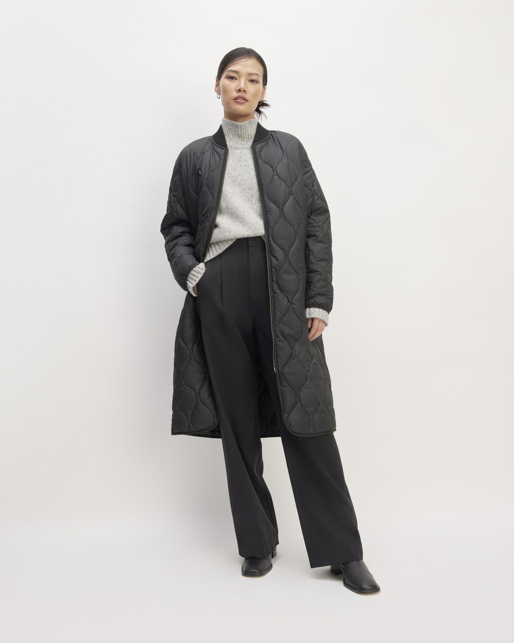 The ReNew Long Liner | Black