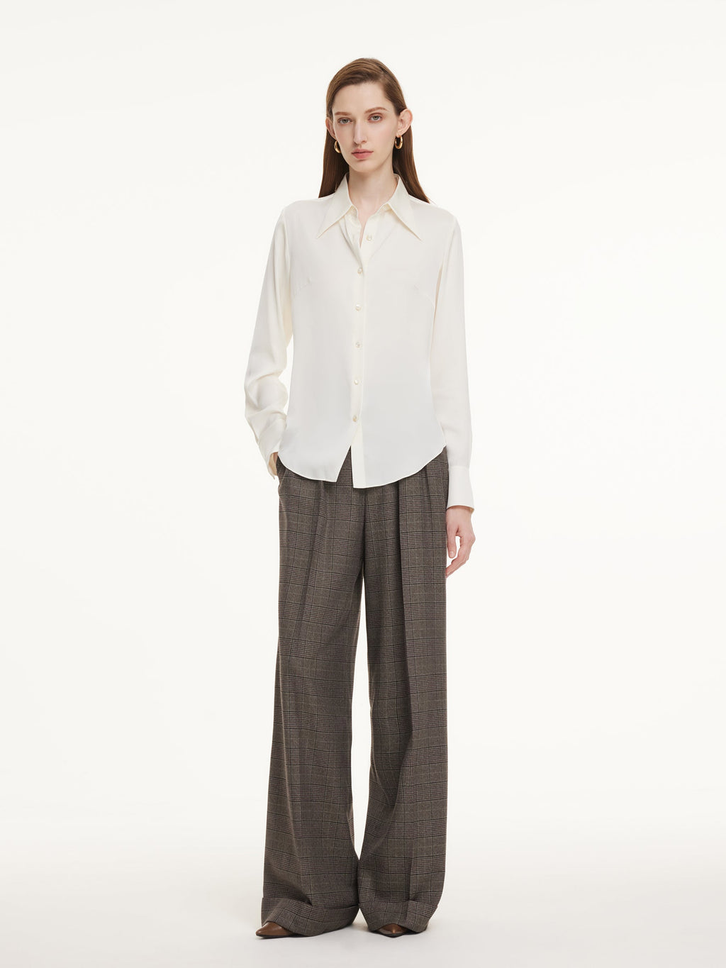 22MM Mulberry Silk Women H-Line Shirt