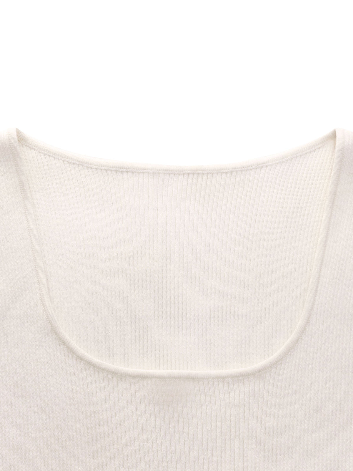 Square Neck Women Knit Tank Top