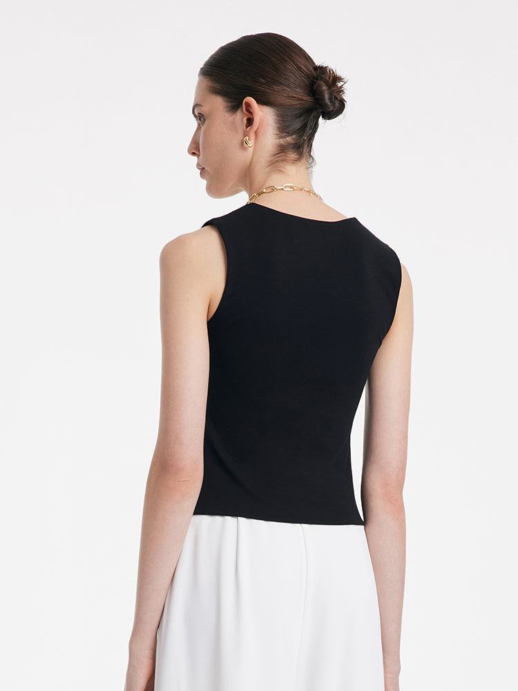 Knitted Camisole With Detachable Chest Pads