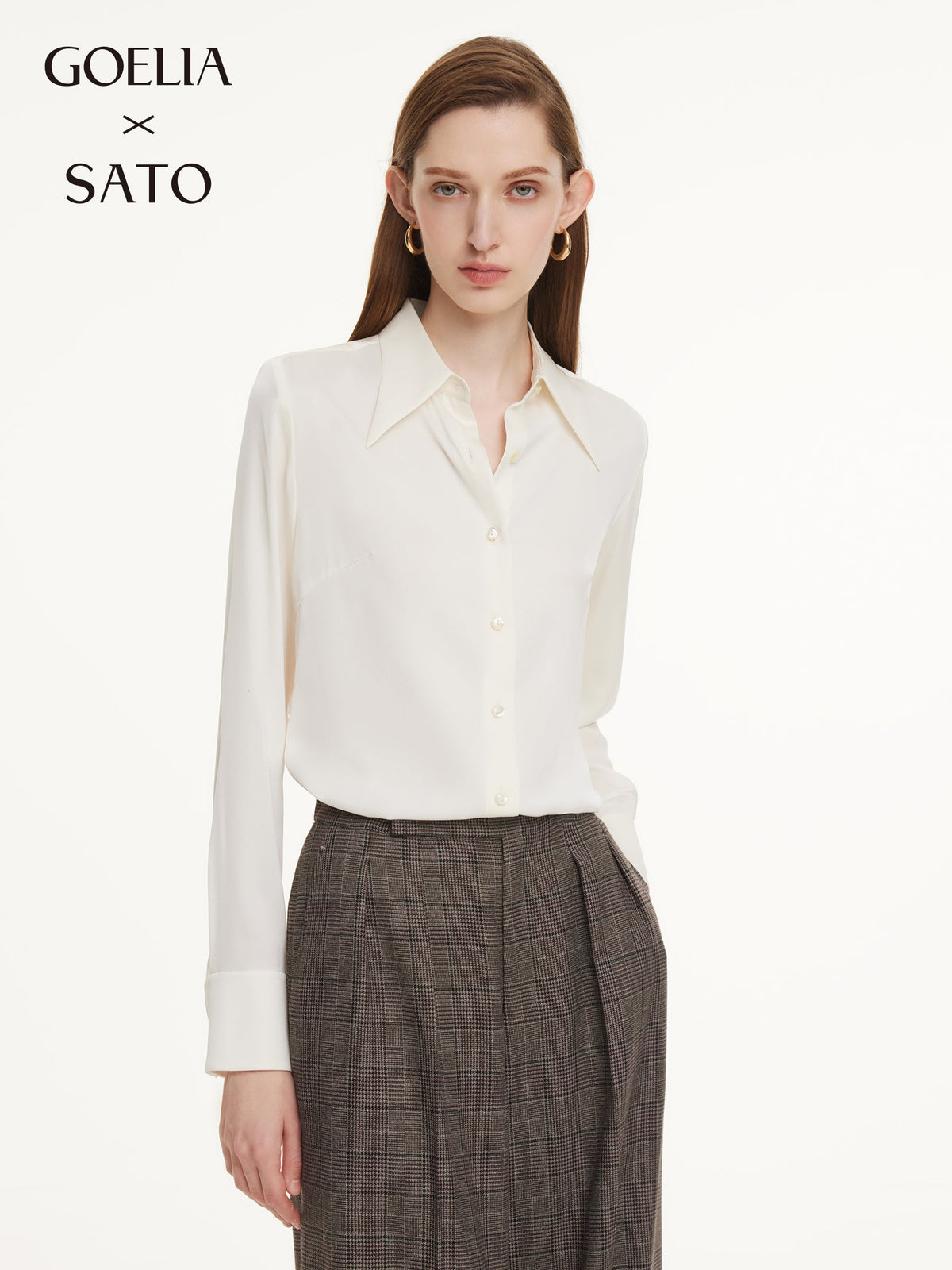 22MM Mulberry Silk Women H-Line Shirt