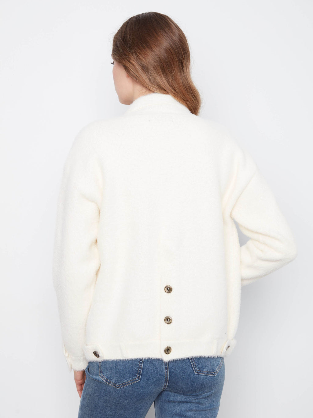 Soft Knit Jacket - Ecru