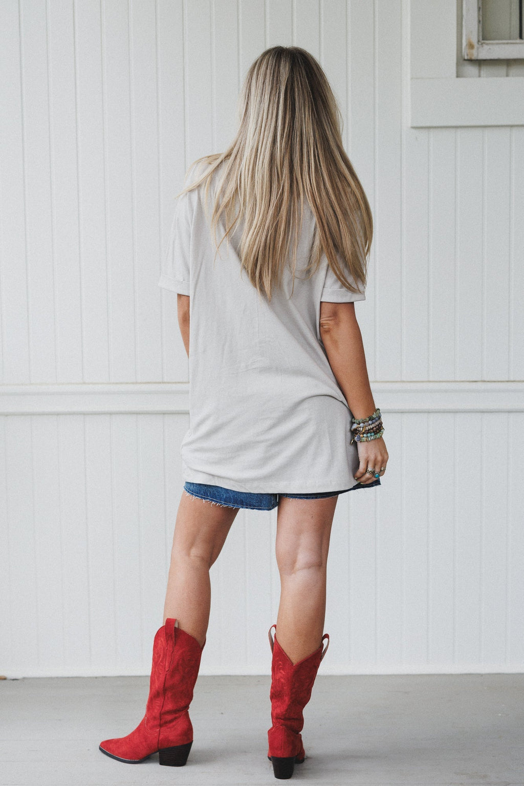 Midnight Mustang Graphic Tee - Gray