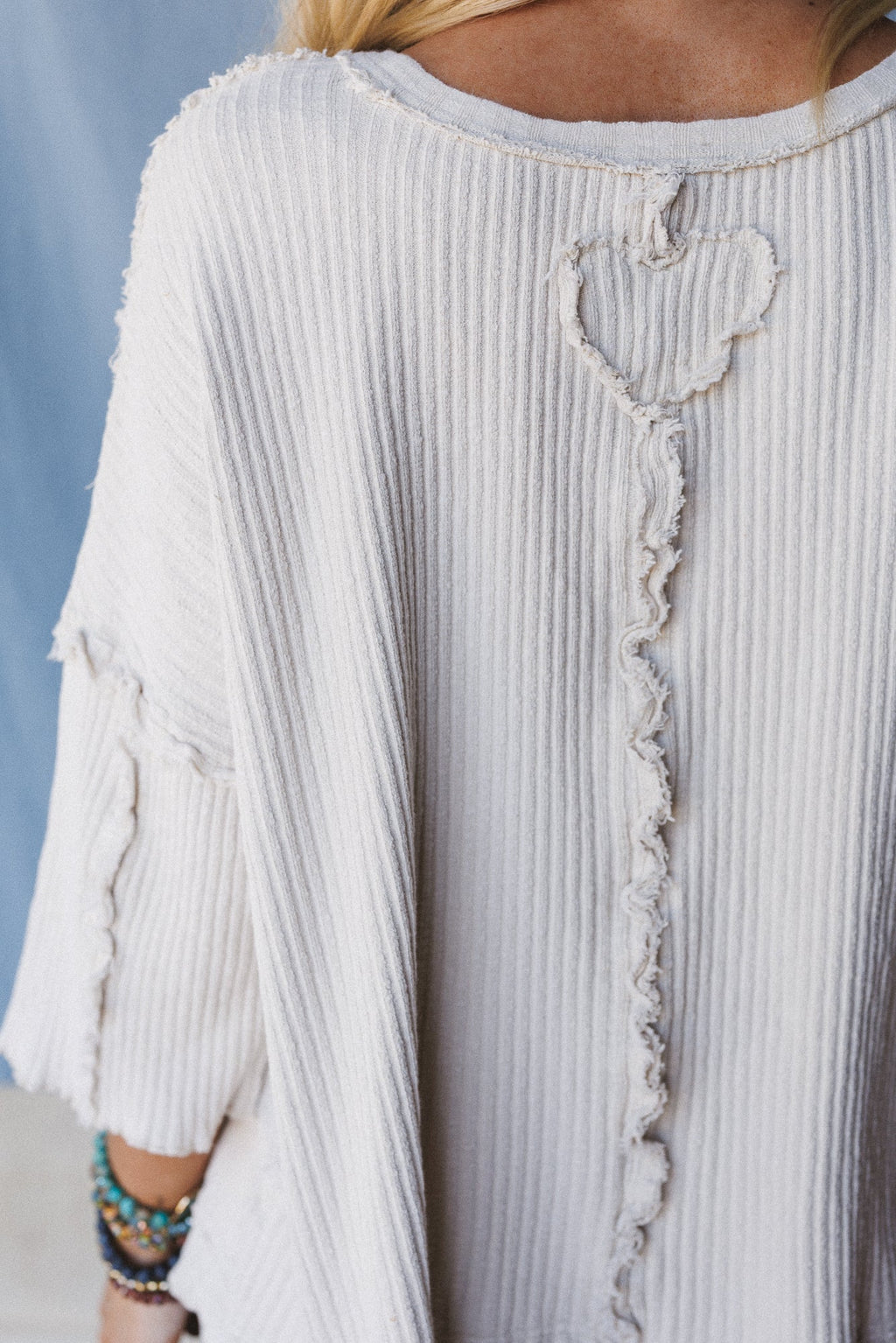 Jaqueline Textured Top - Ecru