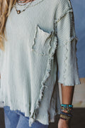 Jaqueline Textured Top - Sage
