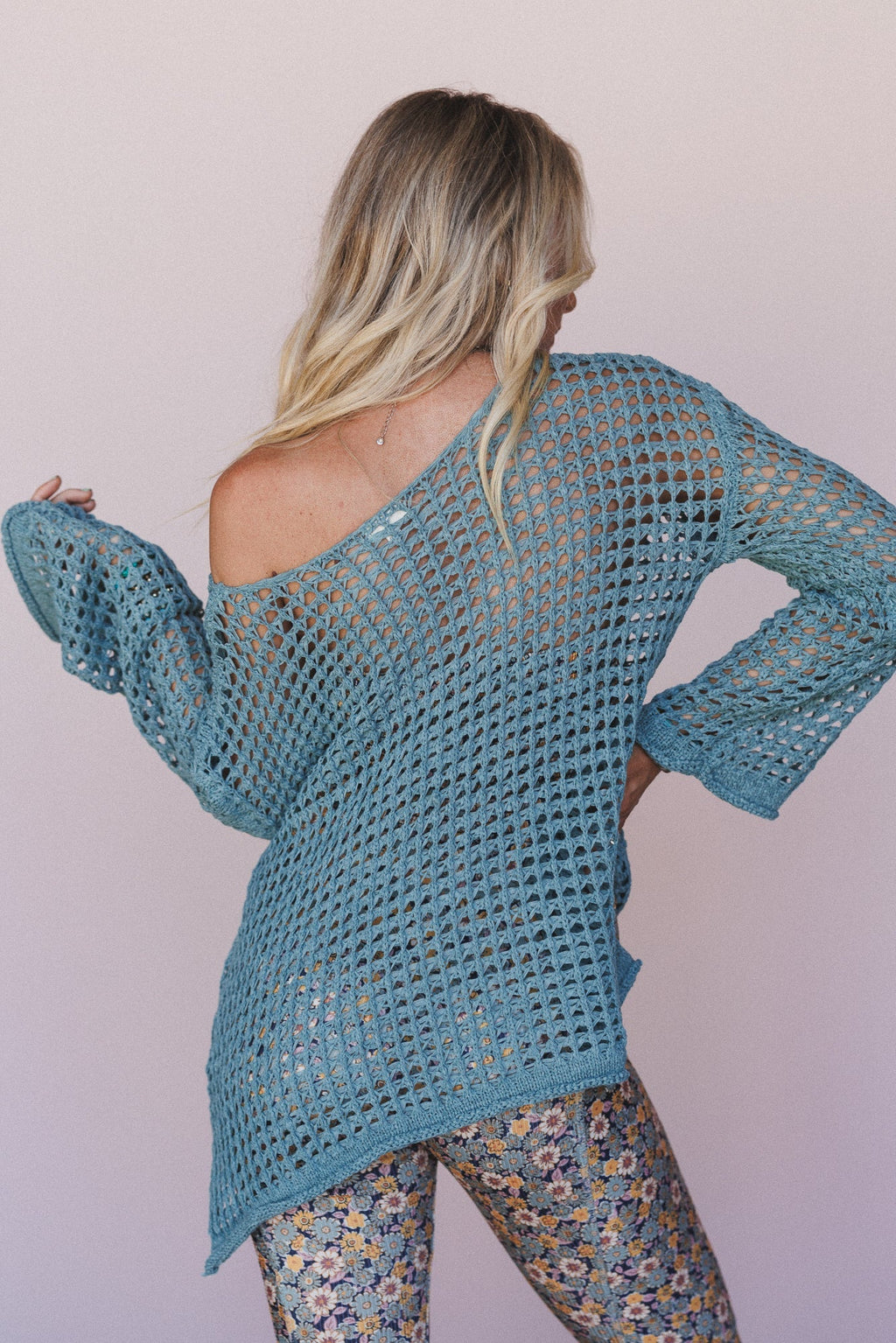 Oceania Crochet Top - Teal