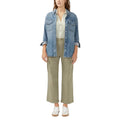 Silver Women's Shirt Jacket - Indigo