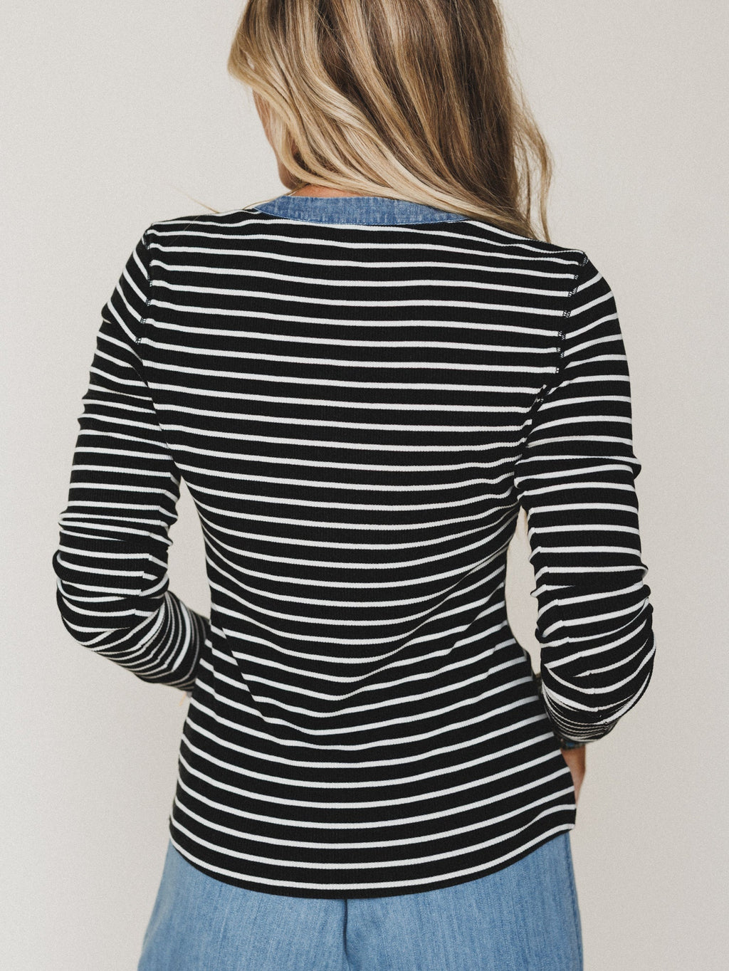 Fieldtrip Stripe Top - Black