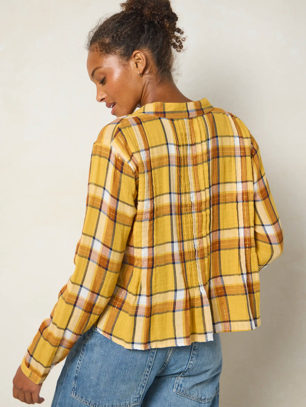 Montana Top - Mustard Plaid