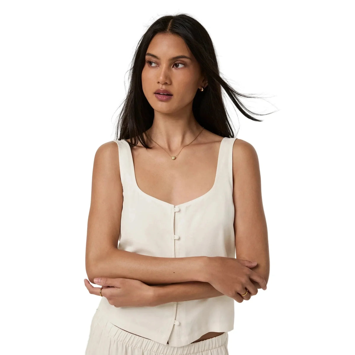 Women's Trestles Twill Button Up Top