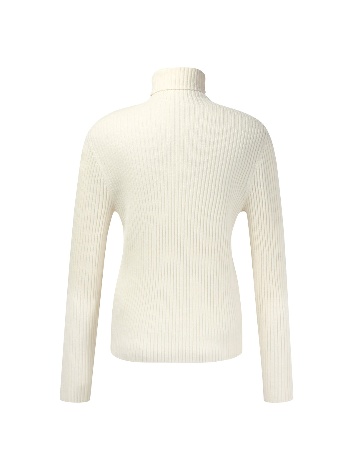 100% Wool Turtleneck Women Knit Top