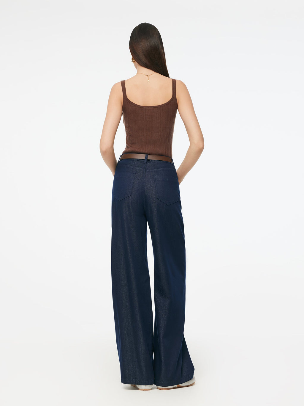 Tencel Mulberry Silk Blend Women Knit Stretchy Tank Top