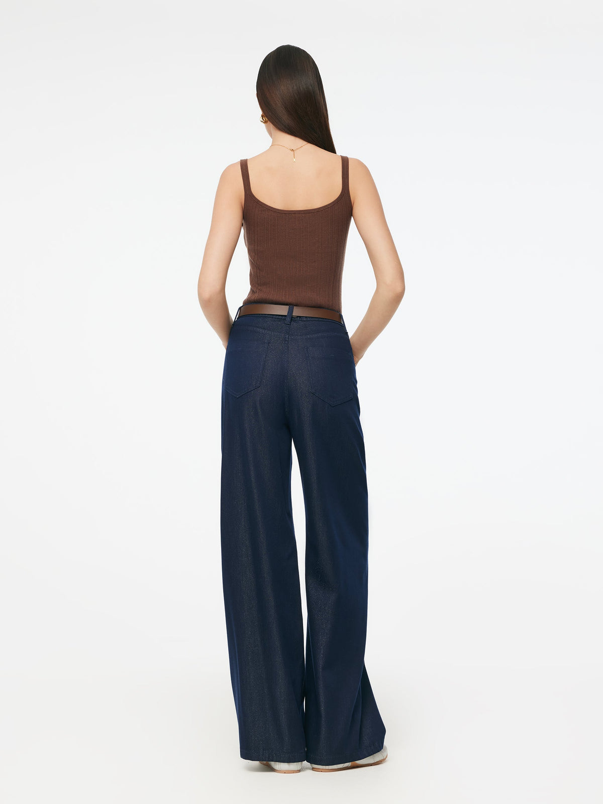 Tencel Mulberry Silk Blend Women Knit Stretchy Tank Top